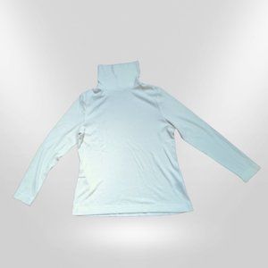 Heattech Fleece Turtleneck Long-sleeve Top in White